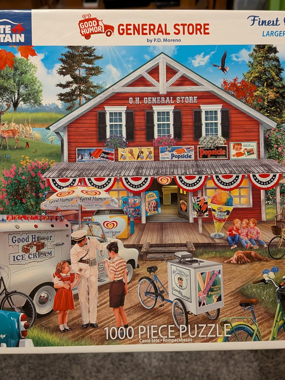 Complete Good Humor General Store 1000 Piece Jigsaw Puzzle White Mountain